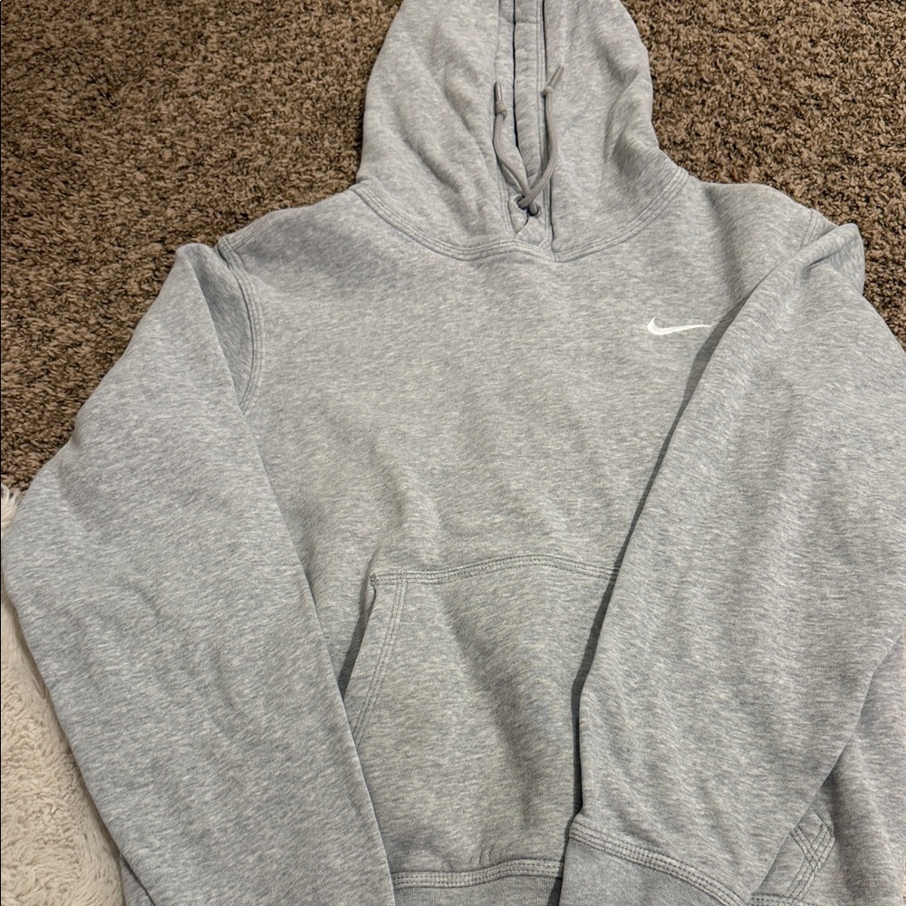 Nike Light Gray Pullover Hoodie